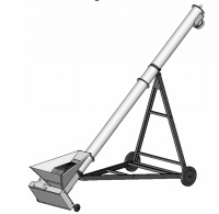 Fahrbare St&uuml;tze f&uuml;r Getreidekanone - Verladeschnecke - bis �max L&auml;nge 6,0m