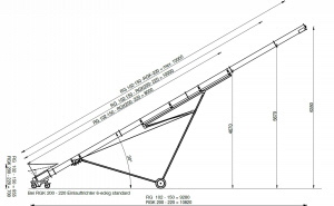 Fahrgestell Hofeinsatz f&uuml;r Getreidekanone Typ GK mit Seilwinde