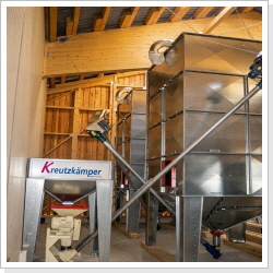 Modulsilo aus Stahl - Stahlinnensilo - Stahlsilo - Getreidesilo - Vierecksilo