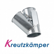 Klappkasten 1x45 Durchmesser 150mm - Abzweig - Getreiderohr - Weiche 1x45 150mm