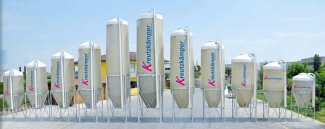 Polyesterau&szlig;ensilo - GFK-Silo - Kunststoffsilo - Kreutzk&auml;mper