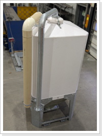 mobiles GFK-Kleinsilo - mobiles Au&szlig;ensilo - Kleinsilo aus Kunststoff