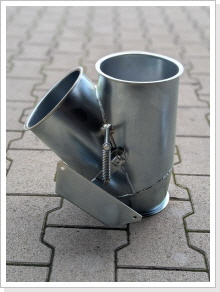 Klappkasten mit 2 Abg&auml;ngen &Oslash; 150mm - Jacobrohr