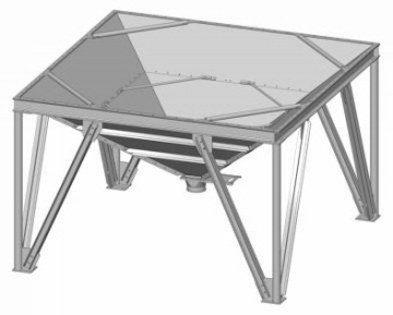 Trichterunterbau Rechtecklagersilo