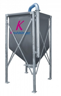 Mineralfuttersilo - Mineralstoffsilo mit Gestell Mineralfuttersilo - Mineralstoffsilo mit Gestell