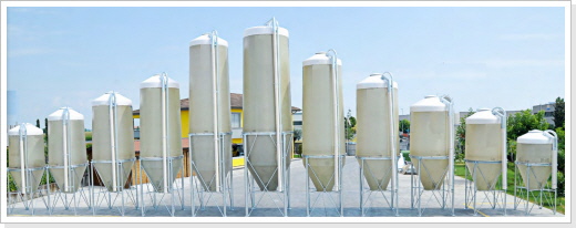 Polyesteraußensilo - GFK-Silo - Kunststoffsilo - Kreutzkämper