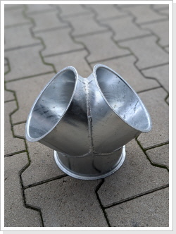 Gabelst&uuml;ck 2 fach &Oslash; 150mm - Abzweig 2 fach - Jacobrohr