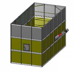 Rechtecklagersilo ohne Trichterunterbau