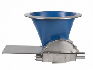Edelstahl - Einlauftrichter für Förderschnecke zum Anbau an Silo Edelstahl - Einlauftrichter für Förderschnecke zum Anbau an Silo