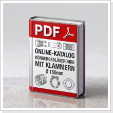 Online Katalog Körnergebläserohr mit Klammern Ø 150mm Online Katalog Körnergebläserohr mit Klammern Ø 150mm