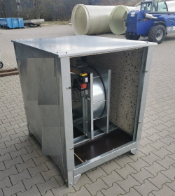 Schallschutzgehäuse  für Belüftungsgebläse - Ventilatoren für Getreide