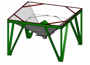 Rechtecklagersilos - Vierecksilos - Trichterunterbau 45°